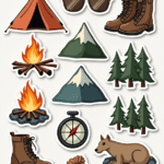 Travel & Exploration - Sticker Sheet v13